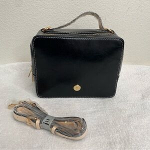 NWT New Women's Jessica Moore Black Textured Camera Bag Removable Strap Classic